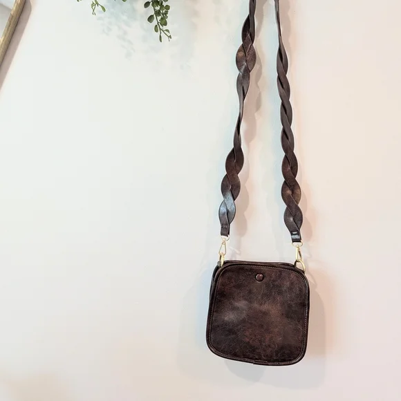 Anthropologie Dark Brown Crossbody Bag - Picture 5 of 10